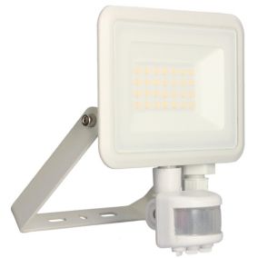 Arlux Lighting Projecteur mural KREON 2 - IP44, 20W, 4000K, 2000lm, Blanc - Détecteur IR