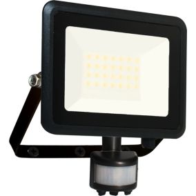 Arlux Lighting Projecteur mural KREON 2 - IP44, 20W, 4000K, 2000lm, Noir - Détecteur IR