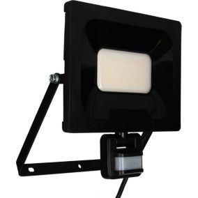 Arlux Lighting Projecteur Mural NINO 50W 4000lm - Detecteur de Mouvement - Noir