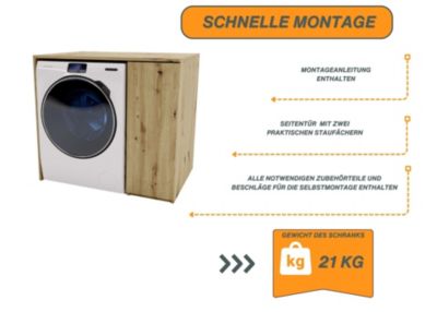 Armature de machine à laver RAUMHIRSCH Armoire pour machine à laver et sèche-linge