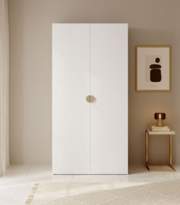 Armoire Penderie Pliante En Tissu - 185x45x170 Cm, 5 Tiroirs, 2 Tringles, Capacité 250 Kg, Blanc/gris, Facile à Monter - 6