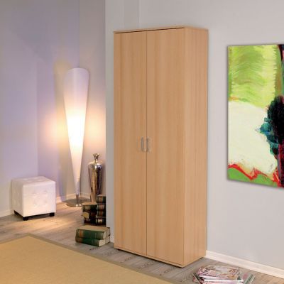 Armoire 2 Portes "Lorenzo" 189cm Naturel