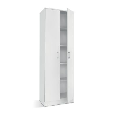 Armoire 2 portes STAN  Blanc mat  H180 cm