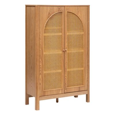 Armoire 2 portes Tiria en placage frêne 92x40cm - Atmosphera