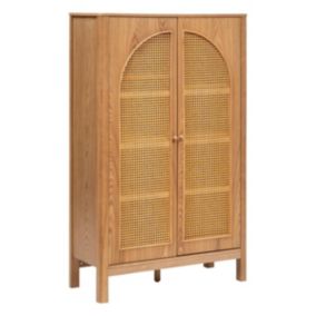 Armoire 2 portes "Tiria" en placage frêne 92x40cm - Atmosphera