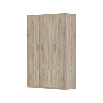 Armoire 3 portes TOM  Chene sonoma  Grand espace de rangement