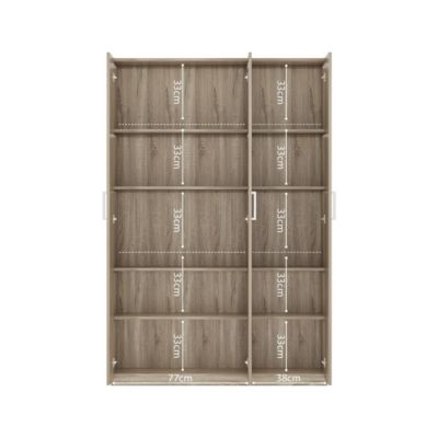 Armoire 3 portes TOM  Chene sonoma  Grand espace de rangement