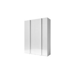 Armoire 4 Portes 180cm collection VERONA. Coloris blanc brillant