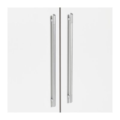 Armoire 4 portes battantes + 6 tiroirs- Bois aggloméré - Chene et blanc ...