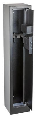 Armoire à fusils serrure électronique Smith & Locke – 3 armes, acier noir – 60 L – l.25 x H.125 x P.25 cm