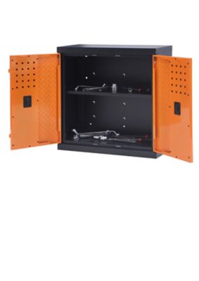 Armoire à outils murale en métal Magnusson noir et orange