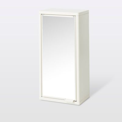 Armoire à pharmacie avec porte miroir GoodHome Saranda métal blanc L