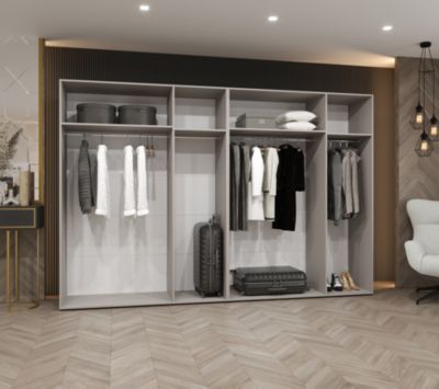 Armoire a portes battantes Piano 2 300 (150x2) x H. 202 x P. 52, 6 portes
