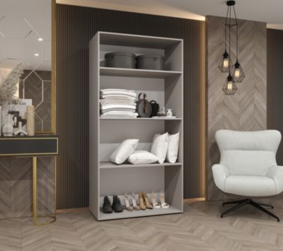 Armoire Alicante 2 a portes battantes H. 202 x L.100 x P. 52, 2 portes