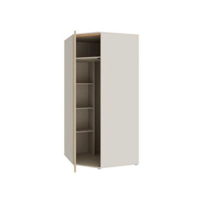 Armoire angle FORTE WEXLIN Sable Oak 1 porte push to open 92 2 x 92 2 x 193 7 cm
