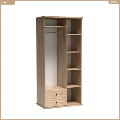 Armoire avec miroir - L.100 x H.213 x P.60 cm - KAVI