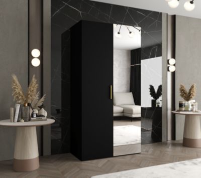 Armoire Bari 2 a portes battantes H. 202 x L.100 x P. 52, 2 portes
