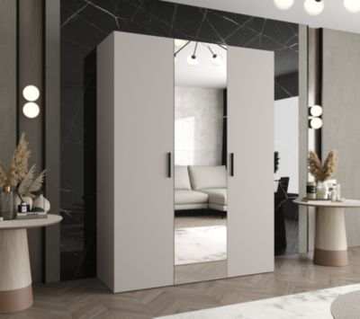 Armoire Bari 2 a portes battantes H. 202 x L.150 x P. 52, 3 portes