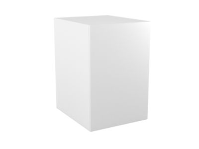 Armoire basse blanche 1 porte GoodHome Atomia H. 75 x L. 50 x P. 58 cm