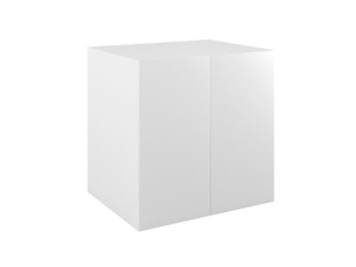 Armoire basse blanche 2 portes GoodHome Atomia H. 75 x L. 75 x P. 58 cm