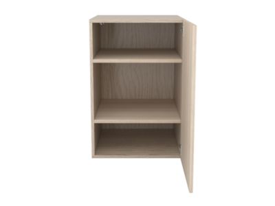 Armoire basse effet chêne 1 porte GoodHome Atomia H. 75 x L. 50 x P. 58 cm
