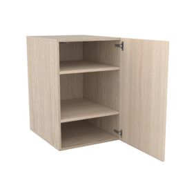 Armoire basse effet chêne 1 porte GoodHome Atomia H. 75 x L. 50 x P. 58 cm