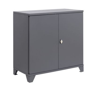 Armoire Basse Metal Gris 1 Tablette Castorama