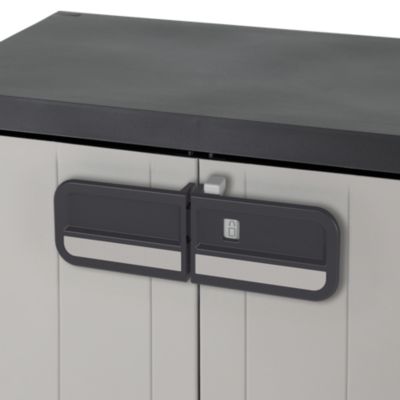 Armoire basse plastique 2 tablettes Links L.65 x H.93 x P.37 cm