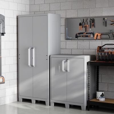 Armoire basse plastique 2 tablettes Major L.49 x H.101 x P.78 cm