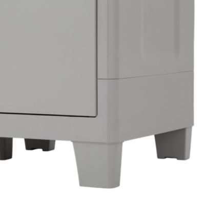 Armoire basse plastique 2 tablettes Major L.49 x H.101 x P.78 cm