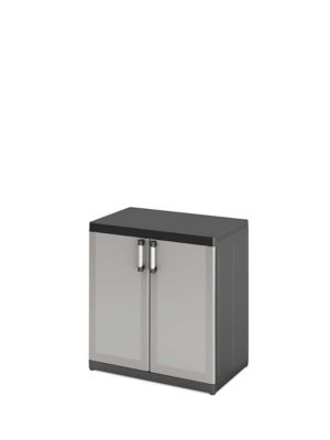 Armoire basse XL Links 2 tablettes L.89 x H.93 x P.54 cm Castorama