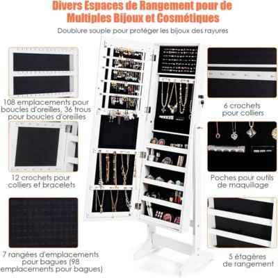 Porte-bagues élégant Vert Avec 6 Emplacements - Organisation Bijoux - Neuf Sans Emballage