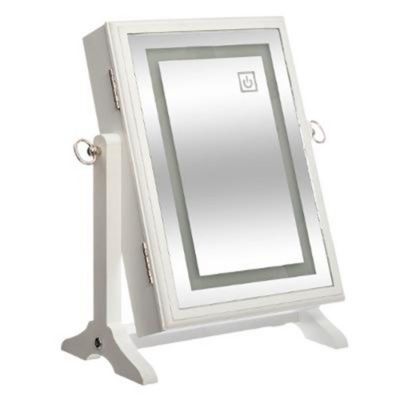 Armoire à Bijoux Design "Led" 36cm Blanc