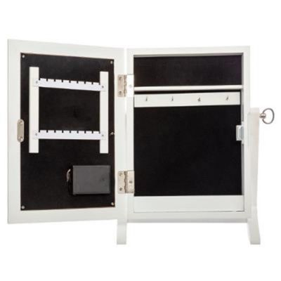 Armoire à Bijoux Design "Led" 36cm Blanc