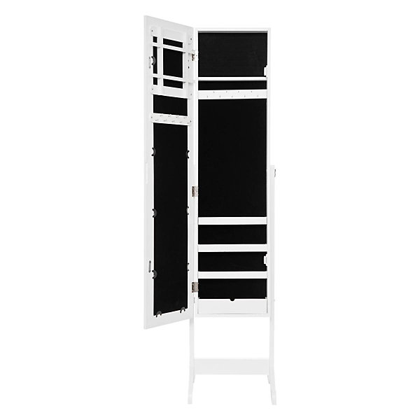 Atmosphera - Armoire à bijoux verre - blanc - 37-2x145 cm Atmosphera - Armoire à bijoux verre - blanc - 37-2x145 cm