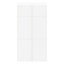 Armoire blanche 6 portes GoodHome Atomia H. 187,5 x L. 100 x P. 37 cm