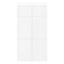 Armoire blanche 6 portes GoodHome Atomia H. 187,5 x L. 100 x P. 47 cm