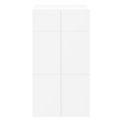 Armoire blanche 6 portes GoodHome Atomia H. 187,5 x L. 100 x P. 47 cm