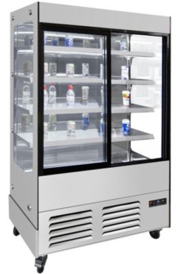 Armoire à Boisson Vitrée - 580 Litres - Atosa - l0.1- L0.1- P60- h191- Acier Inoxydable