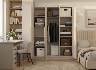 Armoire, cachemire / beige, 150 x 200 x 56,5 cm