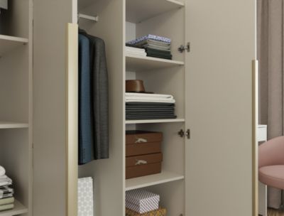 Armoire, cachemire / beige, 150 x 200 x 56,5 cm