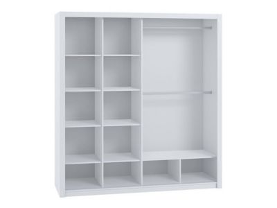 Armoire Catromi 107, Nombre d'étagères: 9, 215x200x62cm