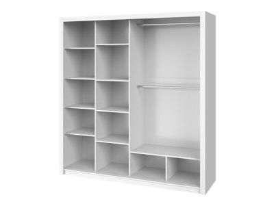 Armoire Catromi 107, Nombre d'étagères: 9, 215x200x62cm