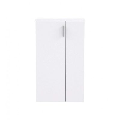 Armoire à chaussures 2 portes 5 tablettes blanc - AMELIE