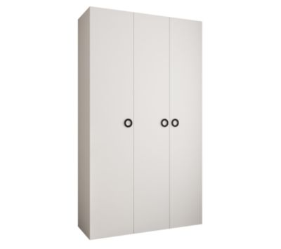 Armoire Como 1 a portes battantes H. 245 x L. 140 x P. 50, 3 portes