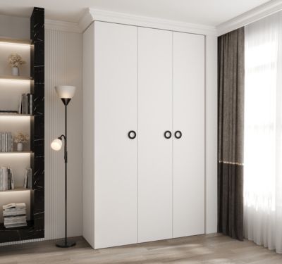 Armoire Como 1 a portes battantes H. 245 x L. 140 x P. 50, 3 portes
