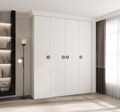 Armoire Como 1 a portes battantes H. 245 x L. 200 x P. 40, 4 portes