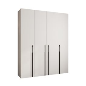 Armoire Como 3 a portes battantes H. 245 x L. 200 x P. 40, 4 portes