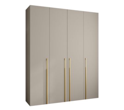 Armoire Como 3 a portes battantes H. 245 x L. 200 x P. 50, 4 portes