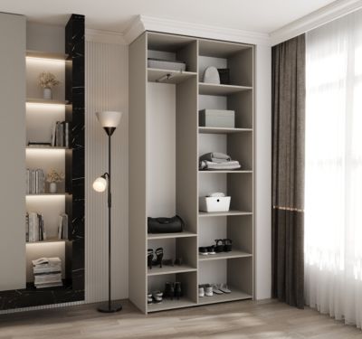 Armoire Como 4 a portes battantes H. 245 x L. 110 x P. 40, 2 portes